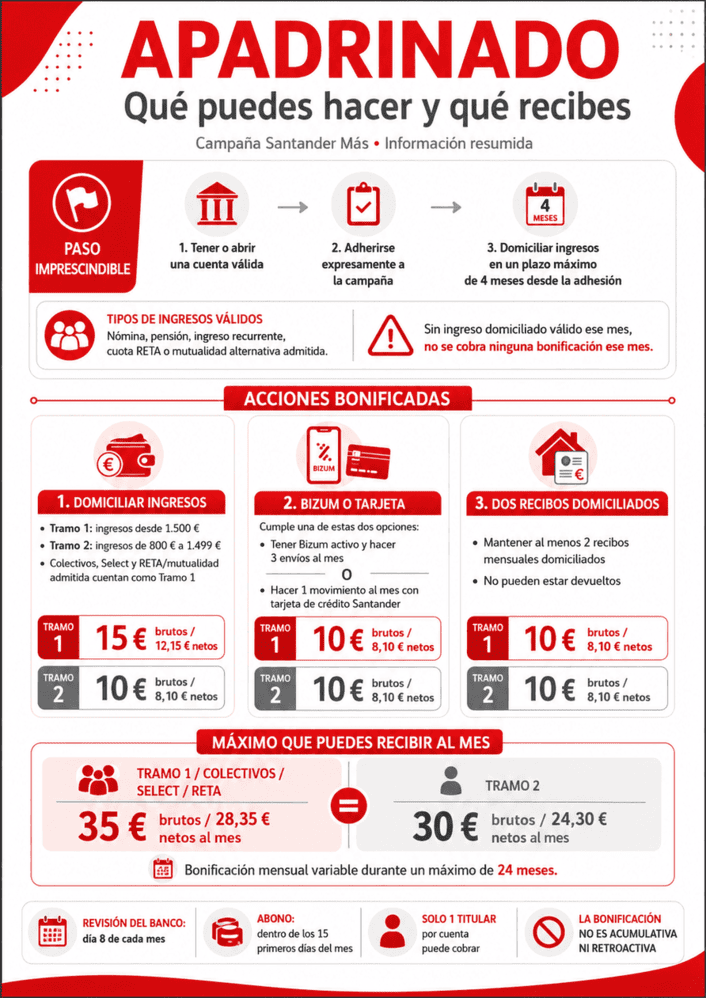 Infografía del Plan Amigo vigente hasta diciembre de 2026 Infografía Plan Amigo